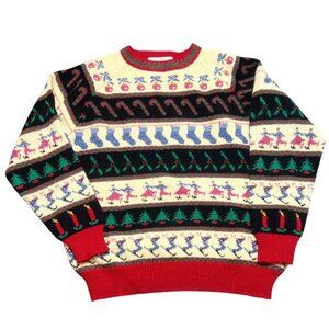 VTG Susan Bristol Sweater Womens Size M/L (Size 40) Holiday Christmas Wool